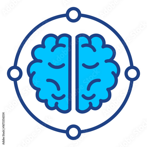 Brain Bus Simple Vector Icon Collection