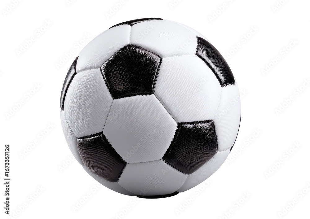 Obraz premium Soccer ball, white and black