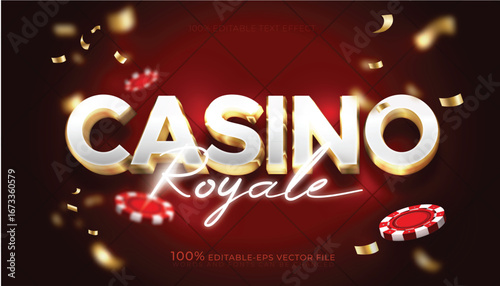 casino royale editable text effect