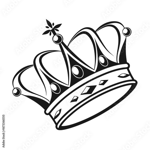 Vector art of elegant royal crown illustration