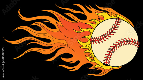 Burning Baseball.