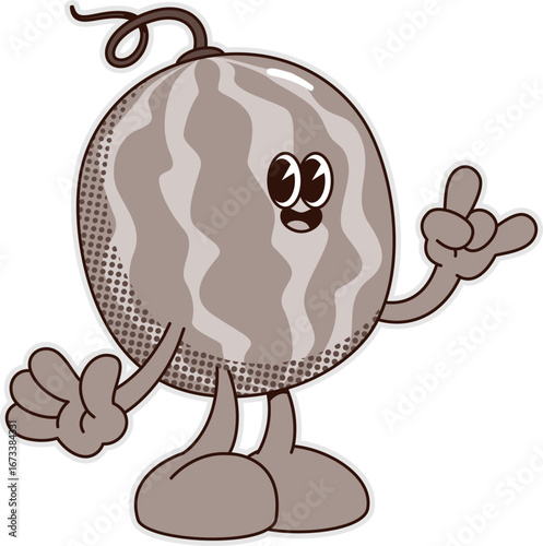 Groovy Watermelon Character