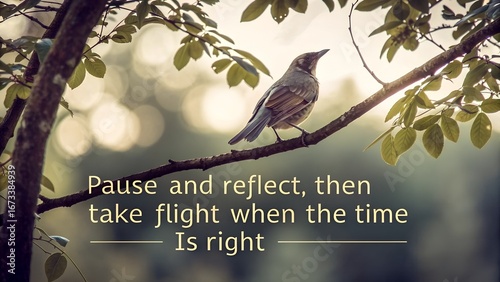 Pause, Reflect, and Take Flight - A Birds Wisdom.