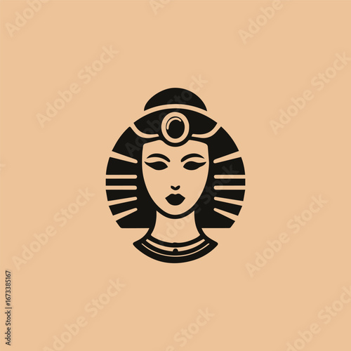Queen cleopatra logo