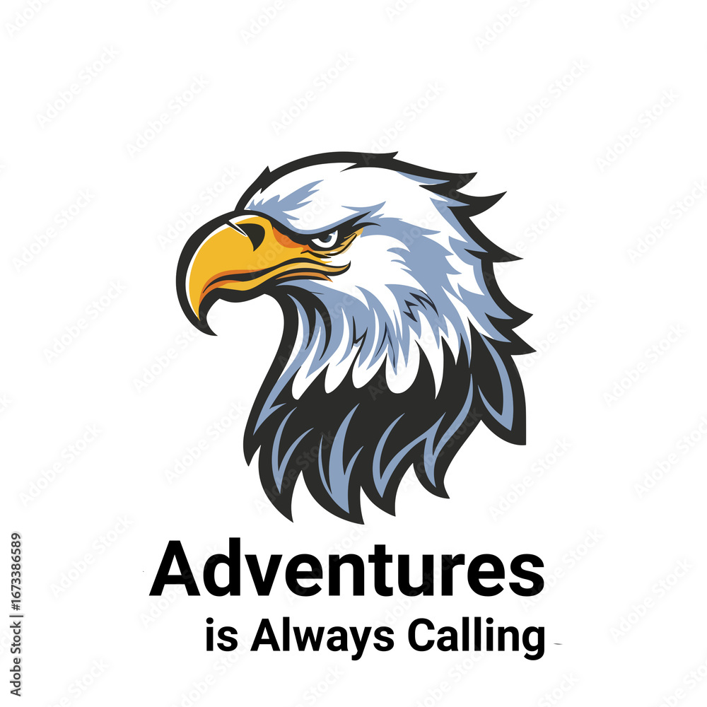 Obraz premium american bald eagle icon