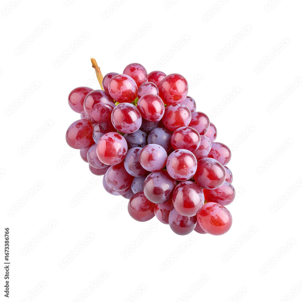 Fototapeta premium Bunch of ripe grapes isolated on white background