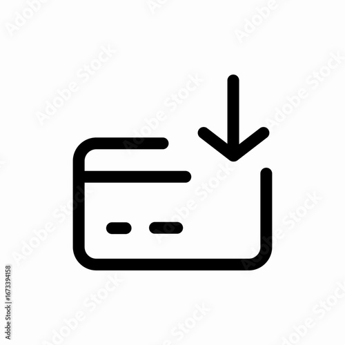 credit card payment icon vector sign
