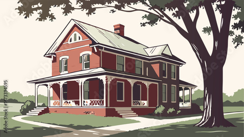 Charming Victorian-era Home with Porch.