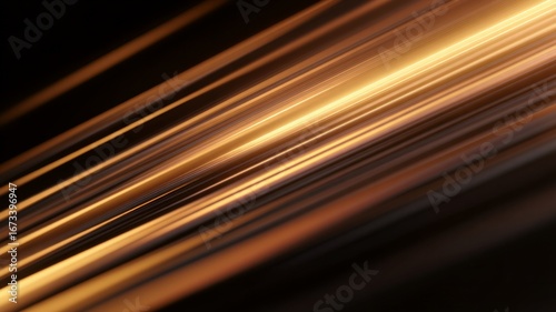 Abstract motion blur with warm tones on black background. Artificial intelligence image