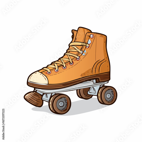 roller skates isolated on white
