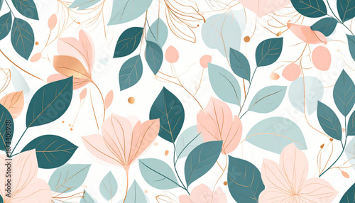 Abstract Floral Eco Pattern