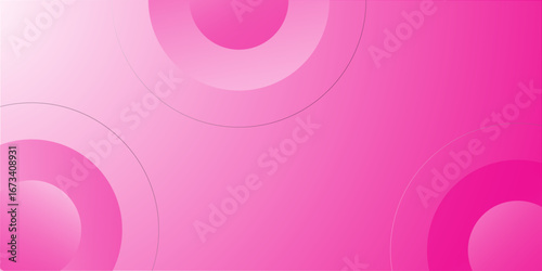 Modern background with gradient color and artistic dynamic abstract simple art design. Abstract pink background with round shape and scratche effect. Abstract circle overlap, creating vibrant gradient