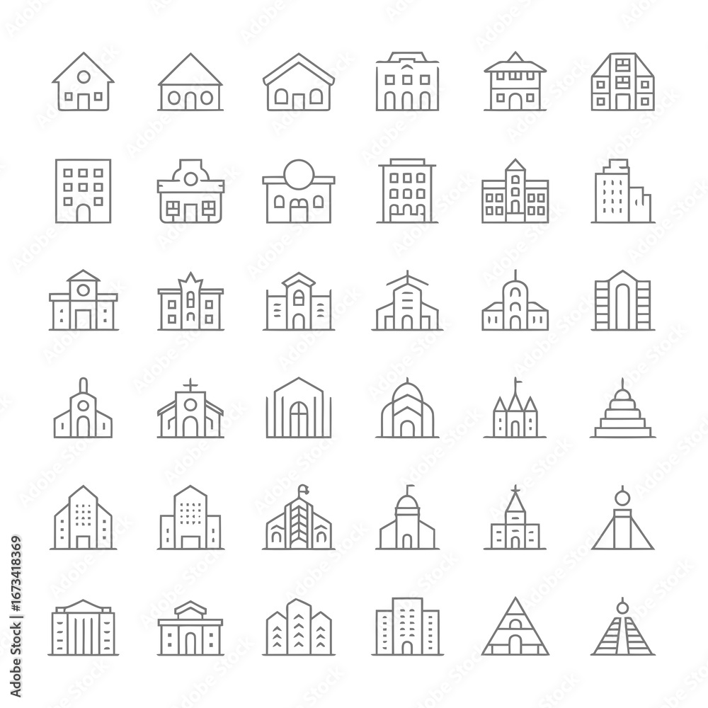 Fototapeta premium house icons set