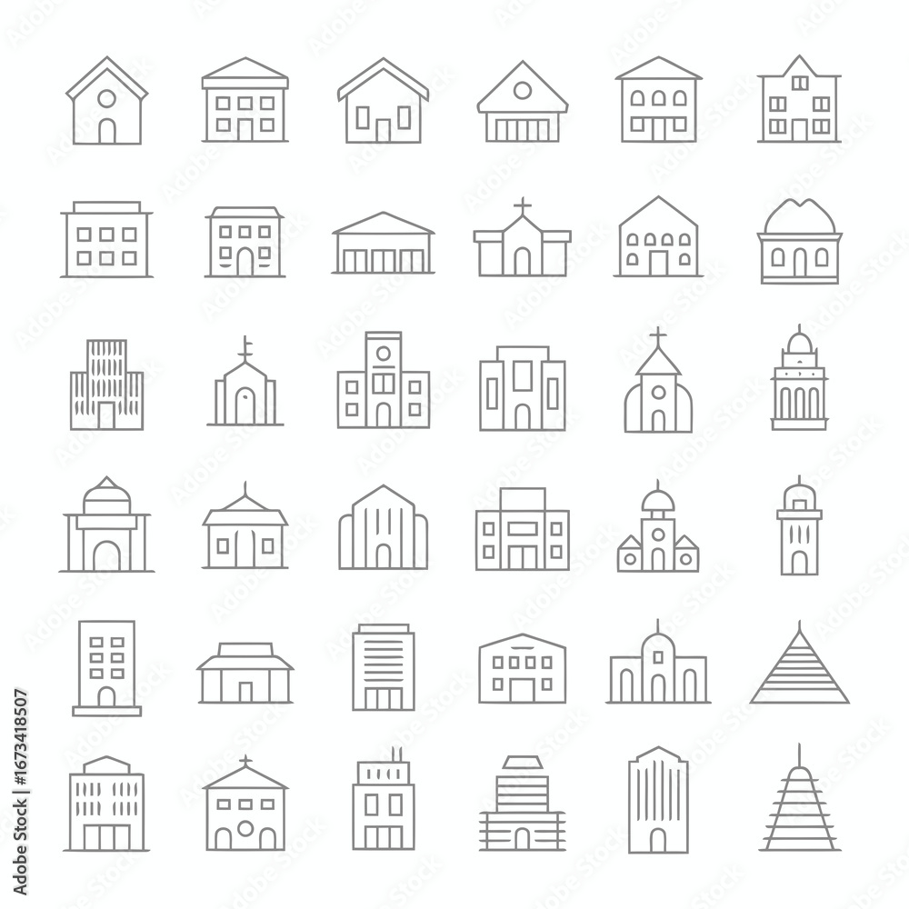 Fototapeta premium house icons set