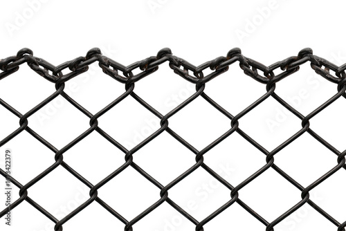 Close-up metal chain link fence
