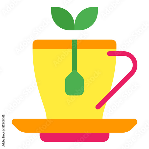Green Tea Natural Wellness Icon