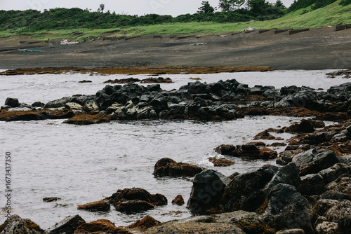 Sagae beach at Jeju Island in summer.