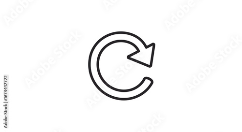Circular arrow refresh icon symbolizing reload, repeat, and restart actions for digital interfaces and processes Free Download Circular arrow refresh icon symbolizing reload, repeat, and restart actions for digital interfaces and processes - GFXLoad