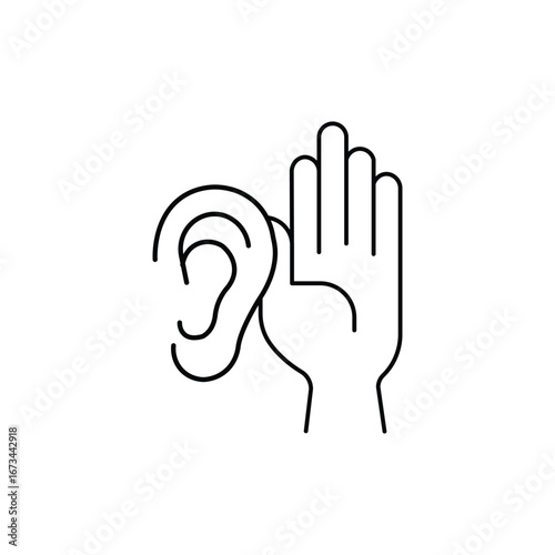 illustration of rumors or gossip, vector art.