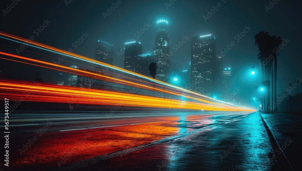 Obraz premium Night City Lights