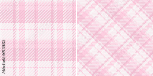 Texture background tartan of check pattern vector with a fabric textile plaid seamless. Set in novelty colors. Creative uses of ornamental silk tape.