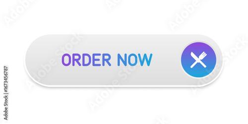 CTA button with text: Order now and cutlery icon.