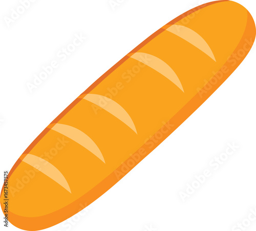 Vector illustration of a fresh loaf of bread