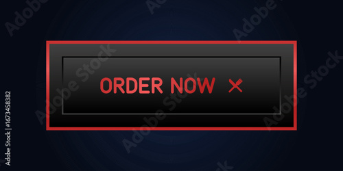 CTA button with text: Order now and cutlery icon.