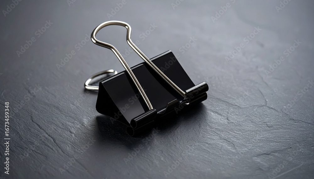 Fototapeta premium black paper clip