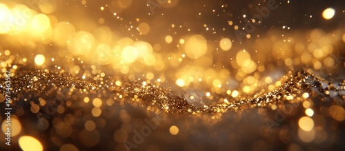 Sparkling Golden Abstract