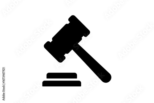 Gavel symbol representing authority in legal contexts for justice