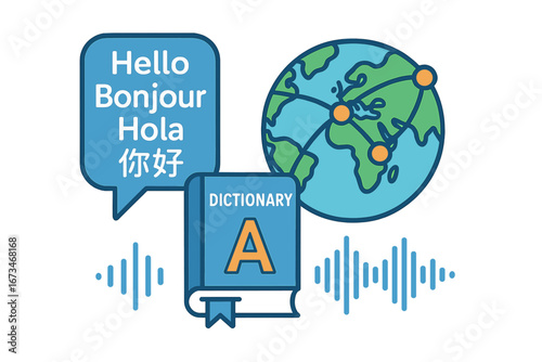 Global communication through language learning and dictionaries