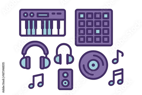 Creative music production tools and elements for digital artists