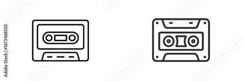 Classic cassette tapes illustration showcasing retro audio technology