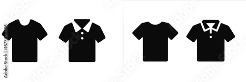 Stylish vector shirt illustrations for design use