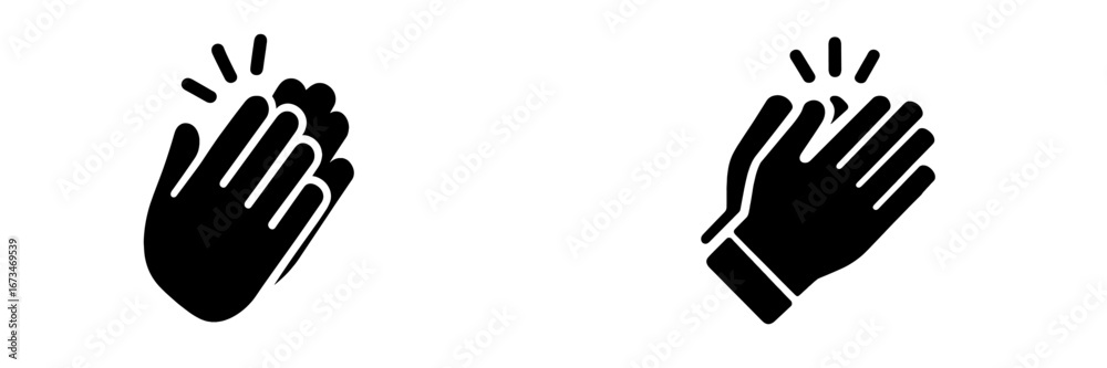 Clapping hands vector illustration for celebration and applause