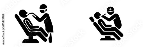 Healthcare professionals assisting patients in dental clinic setting