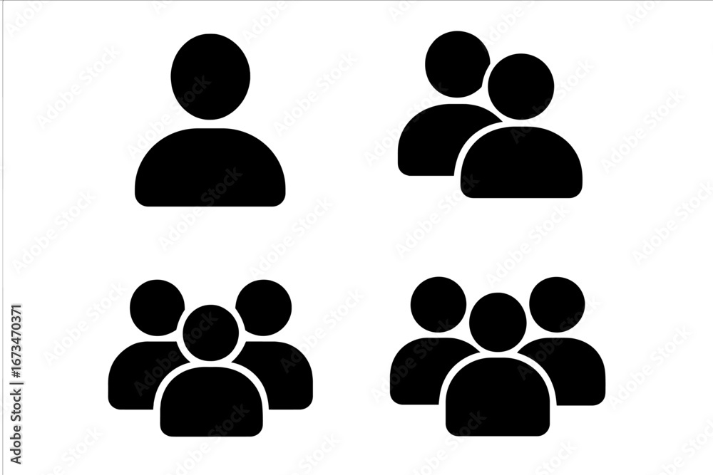 Vector illustration of diverse groups of people interacting together Vector illustration of diverse groups of people interacting together