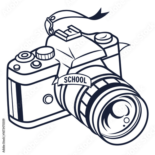 illustration of a photo camera