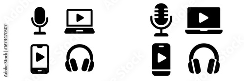 Illustration of multimedia tools for content creation