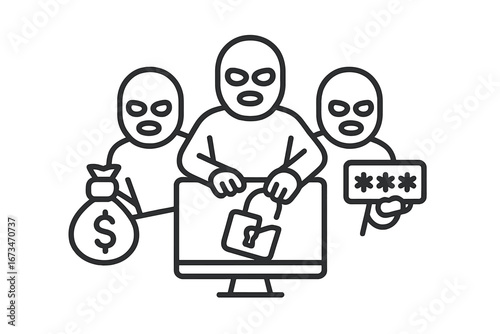 Cyber criminals stealing information and money from users online