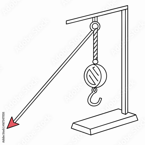 vector illustration of a rope ladder