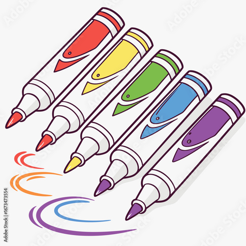 vector illustration of a pencil