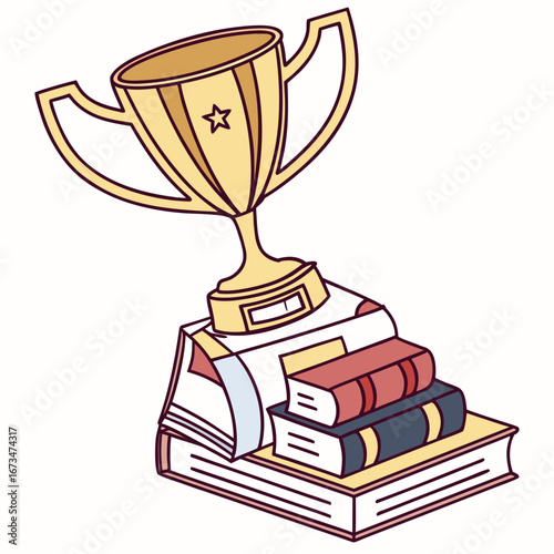 trophy cup and trophy