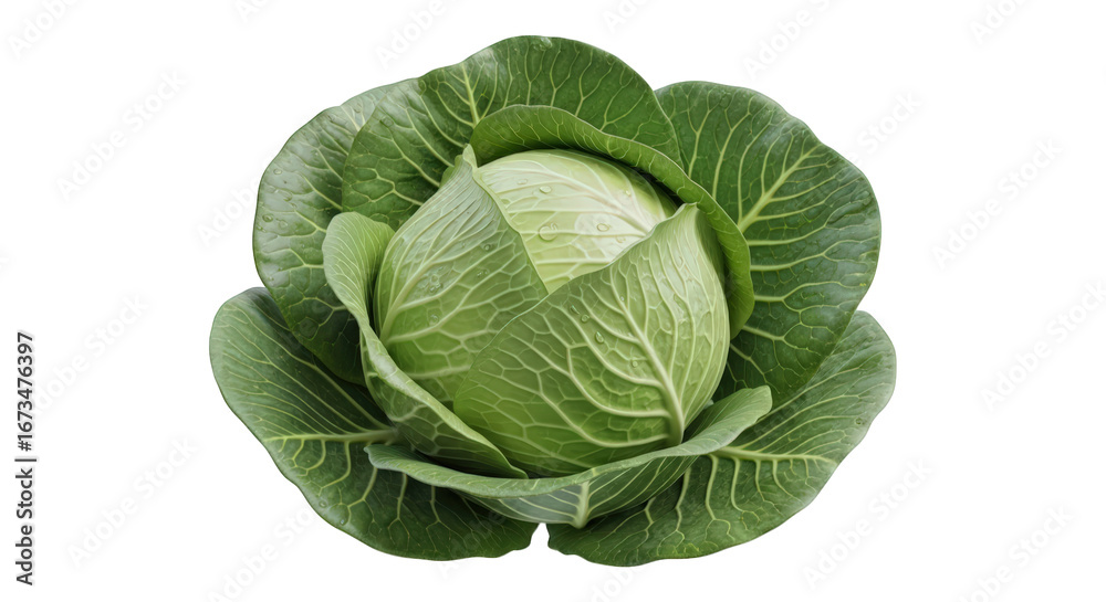 Fototapeta premium Fresh Green Cabbage Healthy Vegetable for Cooking and Eating