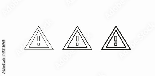 danger caution warning icon sign vector
