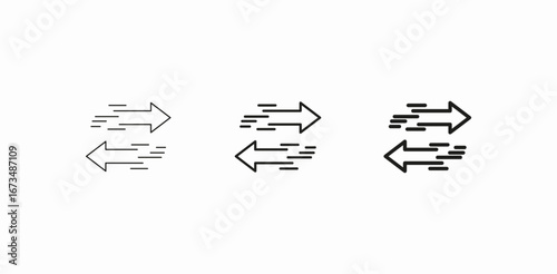 fast data exchange icon sign vector