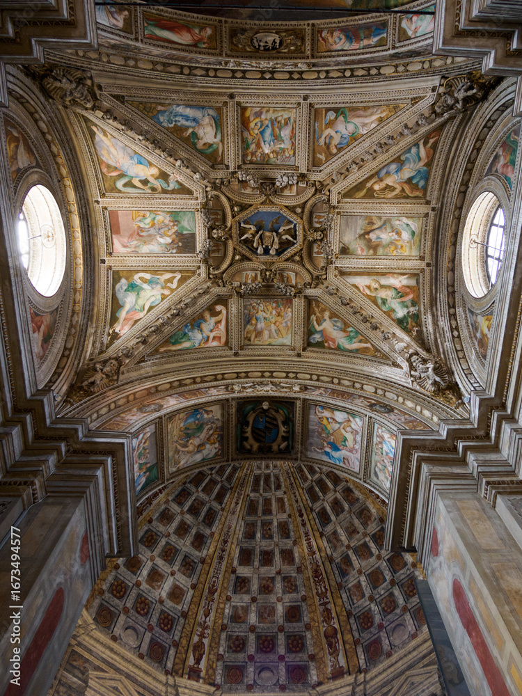 Obraz premium Interior of the historic Santa Maria della Passione church in Milan, Italy