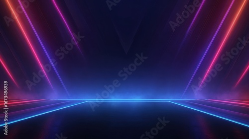 Stunning photo of futuristic esport background for gaming live streaming. Esport game tournament competition neon banner.
