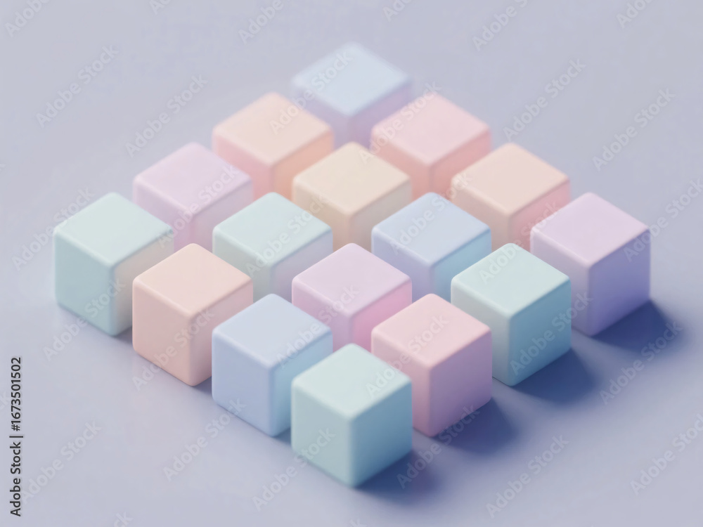 Obraz premium geometry cube abstract 3d render background